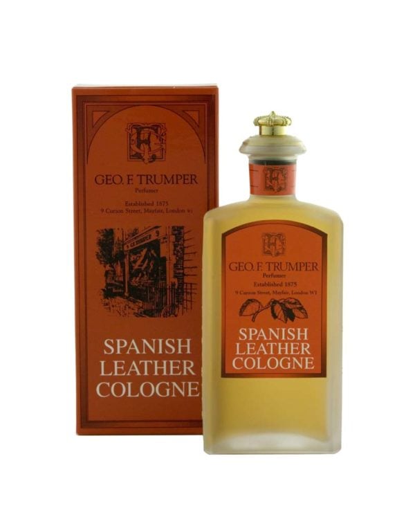 george f. trumper london spanish leather cologne bottle 100ml