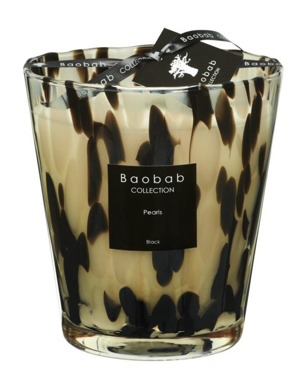 baobab collection black pearls candle
