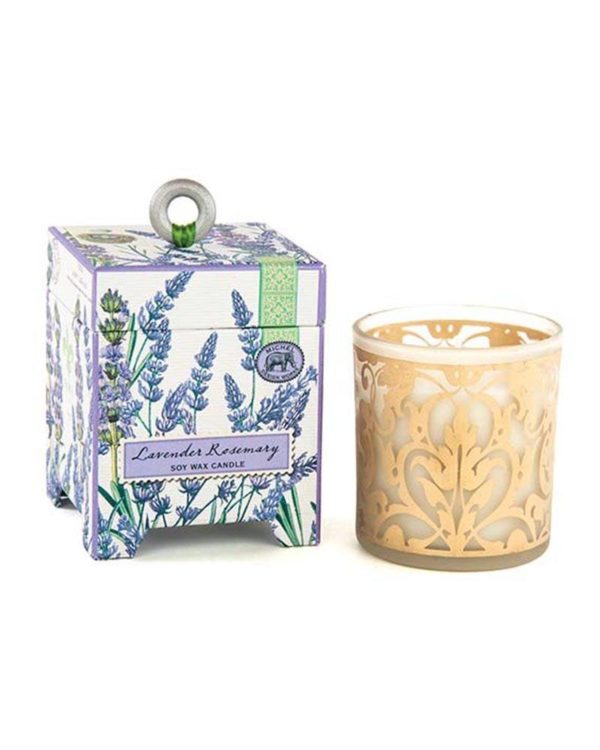 michel design works lavender rosemary soy wax candle